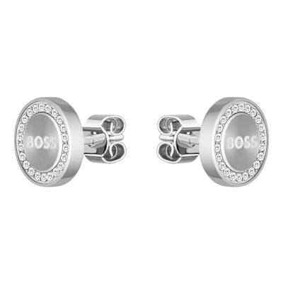 Boss smycken dam IONA kollektion stiftörhängen utsmyckade med kristaller 1580558, En storlek, Rostfritt stål, Ingen ädelsten Boss smycken dam IONA kollektion stiftörhängen utsmyckade med kristaller 1580558, En storlek, Rostfritt stål, Ingen ädelsten