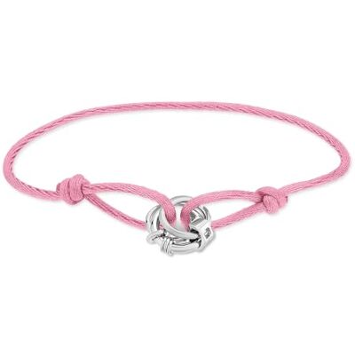 LIEBESKIND BERLIN dam smycken kedja, örhängen & armband med ineinander verschlungenen Ringen i rostfritt stål i silver, Rosa LIEBESKIND BERLIN dam smycken kedja, örhängen & armband med ineinander verschlungenen Ringen i rostfritt stål i silver, Rosa