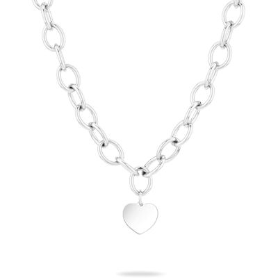 LIEBESKIND Kärleksbarn Berlin halsband LJ-1606-N-45 silver, 45 cm, Rostfritt stål, Ingen ädelsten LIEBESKIND Kärleksbarn Berlin halsband LJ-1606-N-45 silver, 45 cm, Rostfritt stål, Ingen ädelsten