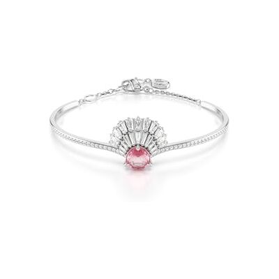 Swarovski Idyllia armring, Skal, Rosa, Rhodium pläterad Swarovski Idyllia armring, Skal, Rosa, Rhodium pläterad