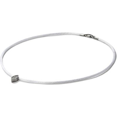 Monomania 50435 'Navette' halsband rostfritt stål 10 diamanter 0,05 ct vit Monomania 50435 'Navette' halsband rostfritt stål 10 diamanter 0,05 ct vit