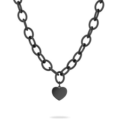 LIEBESKIND Kärleksbarn Berlin halsband LJ-1609-N-45 IP svart, 45 cm, Rostfritt stål, Ingen ädelsten LIEBESKIND Kärleksbarn Berlin halsband LJ-1609-N-45 IP svart, 45 cm, Rostfritt stål, Ingen ädelsten
