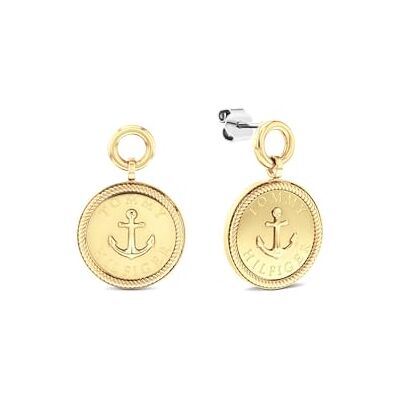 Tommy Hilfiger smycken Kvinnors Dangle & Drop örhängen i rostfritt stål med gult guldplätering 2781032 Tommy Hilfiger smycken Kvinnors Dangle & Drop örhängen i rostfritt stål med gult guldplätering 2781032