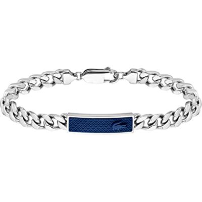 Lacoste herr SET&MATCH kollektion kedja armband utsmyckat med petit piqué mönster 2040097, En storlek, Rostfritt stål, Ingen ädelsten Lacoste herr SET&MATCH kollektion kedja armband utsmyckat med petit piqué mönster 2040097, En storlek, Rostfritt stål, Ingen ädelsten