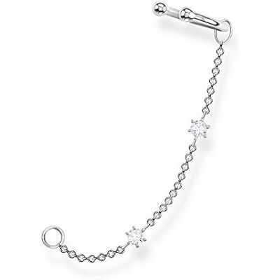 THOMAS SABO manchette d'oreille unique pierres blanches argent argent sterling 925 EC0021-051-14 THOMAS SABO manchette d'oreille unique pierres blanches argent argent sterling 925 EC0021-051-14