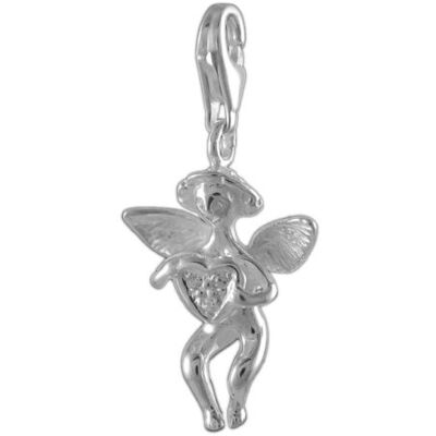Melina Berlock för damer ängel hjärta zirkon 925 sterlingsilver 1800492, Sterlingsilver, Kubisk zirkonia Melina Berlock för damer ängel hjärta zirkon 925 sterlingsilver 1800492, Sterlingsilver, Kubisk zirkonia