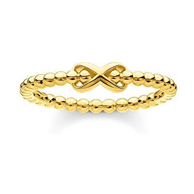 THOMAS SABO bague boules avec infini argent plaqué or TR2320-413-39-48 THOMAS SABO bague boules avec infini argent plaqué or TR2320-413-39-48