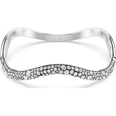Swarovski Sublima armring, Rundskuren, Vit, Rhodiumpläterad Swarovski Sublima armring, Rundskuren, Vit, Rhodiumpläterad