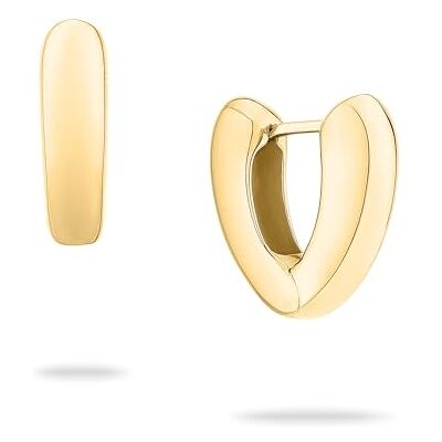 Echtzeit creol The Modern Basic 1,9 cm, guld med 14 karat förgyllning, silver eller roséguld vattentålig och hudvänlig smycken leichte örhängen Geschenk för dam Echtzeit creol The Modern Basic 1,9 cm, guld med 14 karat förgyllning, silver eller roséguld vattentålig och hudvänlig smycken leichte örhängen Geschenk för dam