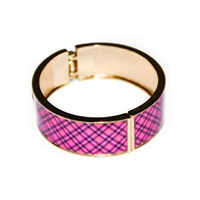 Ancaria Skotskrutigt Armband, Rosa/Guld Ancaria Skotskrutigt Armband, Rosa/Guld