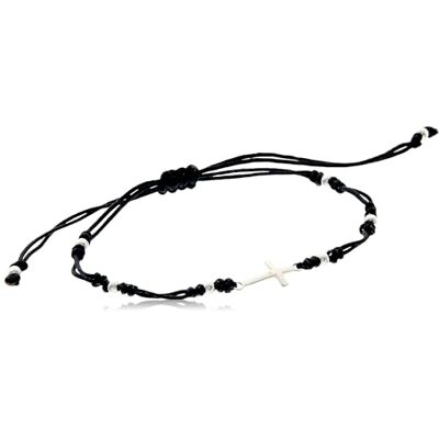 Evolution Group Svart armband Kabbalah Armband med Cross 13023.3 Black sEG0600 Brand, Estándar, Icke-ädel metall, Ingen ädelsten Evolution Group Svart armband Kabbalah Armband med Cross 13023.3 Black sEG0600 Brand, Estándar, Icke-ädel metall, Ingen ädelsten