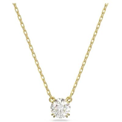 Swarovski Constella hänge, rund skuren, vit, guldfärgad Swarovski Constella hänge, rund skuren, vit, guldfärgad