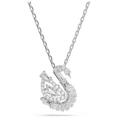Swarovski Svanhänge, vit, rodiumpläterad Swarovski Svanhänge, vit, rodiumpläterad