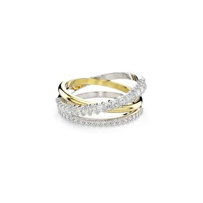 Swarovski Hyperbola ring, Blandade snitt, Vit, Blandad metallfinish Swarovski Hyperbola ring, Blandade snitt, Vit, Blandad metallfinish