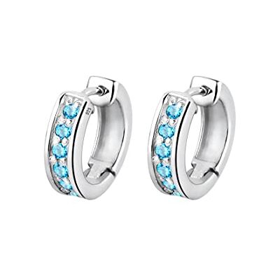 Elli dam örhängen kreoler gnistrande andd med zirkoniumkristaller i 925 sterlingsilver Elli dam örhängen kreoler gnistrande andd med zirkoniumkristaller i 925 sterlingsilver