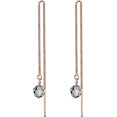 Elli damörhängen örhängen kristall glamour strålande elegant filigran 925 e Guldpläterat silver,Rödguld Elli damörhängen örhängen kristall glamour strålande elegant filigran 925 e Guldpläterat silver,Rödguld