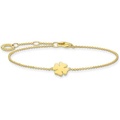 THOMAS SABO bracelet trèfle feuille argent plaqué or A1990-413-39-L19V THOMAS SABO bracelet trèfle feuille argent plaqué or A1990-413-39-L19V