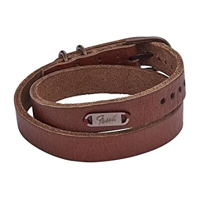 Fossil Armband För Män Heritage, Längd: 450mm, Bredd: 17mm Brunt Läderarmband, JF04127200, Mörkbrun Fossil Armband För Män Heritage, Längd: 450mm, Bredd: 17mm Brunt Läderarmband, JF04127200, Mörkbrun