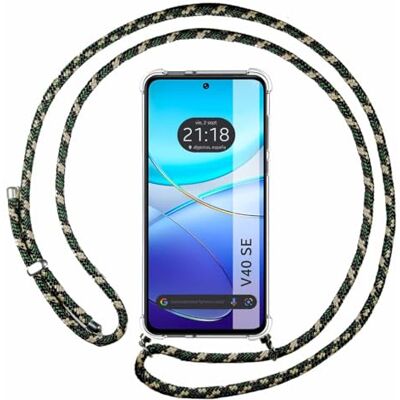 Hängande fodral Guldgrön Vivo V40 SE 5G Hängande fodral Guldgrön Vivo V40 SE 5G