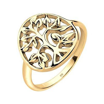 Elli Damring livets träd blommig 925 sterlingsilver förgyllt, 52 EU, Året runt, Utan Elli Damring livets träd blommig 925 sterlingsilver förgyllt, 52 EU, Året runt, Utan