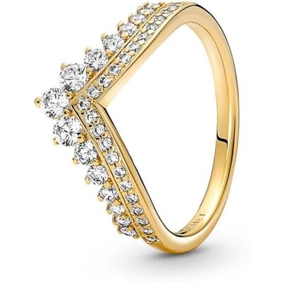 PANDORA SHINE Ring Timeless "Prinzessinnen Wünsche" 14k gelbvergoldet, Zirkonia 167736C01 56 PANDORA SHINE Ring Timeless "Prinzessinnen Wünsche" 14k gelbvergoldet, Zirkonia 167736C01 56