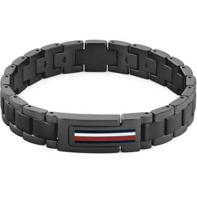 Tommy Hilfiger smycken länkarmband för män med svart jonplätering (IP) 2790597, En storlek, Rostfritt stål, Ingen ädelsten Tommy Hilfiger smycken länkarmband för män med svart jonplätering (IP) 2790597, En storlek, Rostfritt stål, Ingen ädelsten