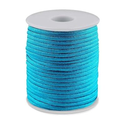 cyclingcolors 1 x Polypropylenrep 4 mm 25 m armband hänge smycken halsband låt stå i spets bälte dekoration sömnad, turkos cyclingcolors 1 x Polypropylenrep 4 mm 25 m armband hänge smycken halsband låt stå i spets bälte dekoration sömnad, turkos