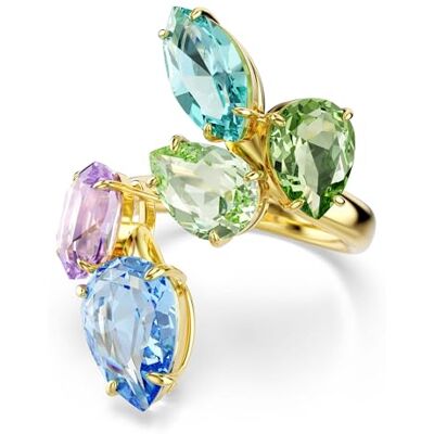 Swarovski Gema motivring, Blandade snitt, Flerfärgad, Guldfärgad Swarovski Gema motivring, Blandade snitt, Flerfärgad, Guldfärgad