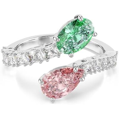 Swarovski x Ariana Grande öppen ring, Blandade snitt, Flerfärgad, Rodiumpläterad Swarovski x Ariana Grande öppen ring, Blandade snitt, Flerfärgad, Rodiumpläterad