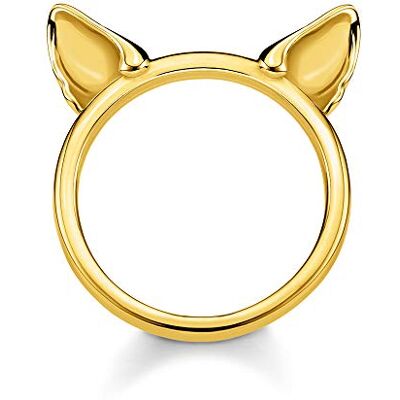 THOMAS SABO bague oreilles de chat argent plaqué or TR2260-413-39-56 THOMAS SABO bague oreilles de chat argent plaqué or TR2260-413-39-56
