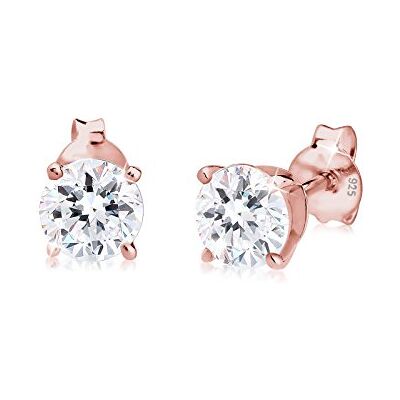 Elli Örhängen Stift Solitair Basic Kristaller 925 Sterling Silver Rosa Guldpläterade, Sterlingsilver, Kristall Elli Örhängen Stift Solitair Basic Kristaller 925 Sterling Silver Rosa Guldpläterade, Sterlingsilver, Kristall