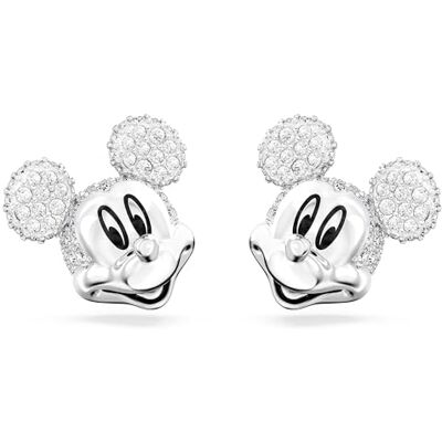 Swarovski Disney Musse Pigg-örhängen, vita, rodiumpläterade, En storlek, Kristaller, rodiumpläterade, Kristaller Swarovski Disney Musse Pigg-örhängen, vita, rodiumpläterade, En storlek, Kristaller, rodiumpläterade, Kristaller
