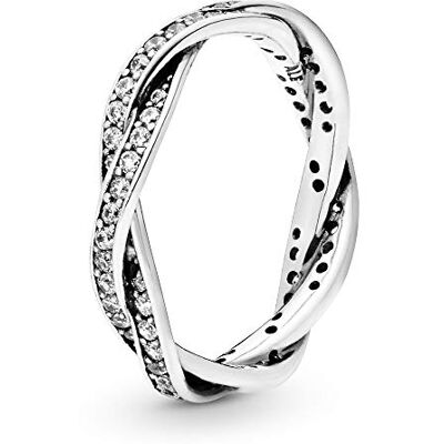 PANDORA Damen-Ring 925 Sterling Silber Zirkonia weiß Gr.56 (17.8) 190892CZ-56 PANDORA Damen-Ring 925 Sterling Silber Zirkonia weiß Gr.56 (17.8) 190892CZ-56