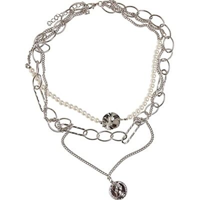 Urban Classics Unisex Ocean Layering Necklace, En storlek, Metall, Ingen ädelsten Urban Classics Unisex Ocean Layering Necklace, En storlek, Metall, Ingen ädelsten