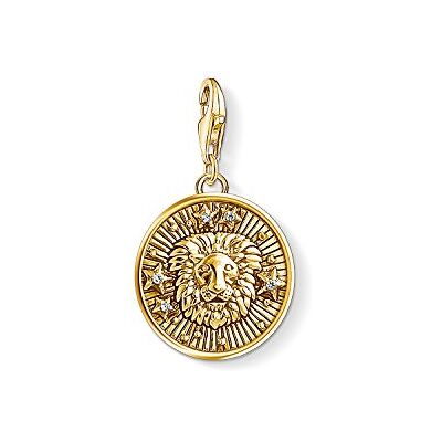 THOMAS SABO Damen Herren-Charm-Anhänger Sternzeichen Löwe Charm Club 925 Sterling Silber vergoldet 1656-414-39 THOMAS SABO Damen Herren-Charm-Anhänger Sternzeichen Löwe Charm Club 925 Sterling Silber vergoldet 1656-414-39