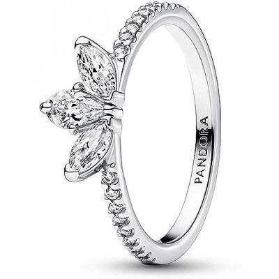 PANDORA Timeless Funkelndes Herbarium Cluster Ring aus Sterling-Silber mit Cubic Zirkonia, Gr. 50, 192392C01-50 PANDORA Timeless Funkelndes Herbarium Cluster Ring aus Sterling-Silber mit Cubic Zirkonia, Gr. 50, 192392C01-50