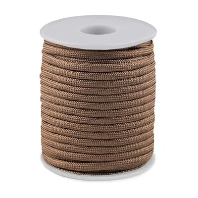 cyclingcolors 1 x Polypropylen rep 4 mm 25 m armband hänge smycken halsband låt stå upp spets bälte dekoration sömnad, brun cyclingcolors 1 x Polypropylen rep 4 mm 25 m armband hänge smycken halsband låt stå upp spets bälte dekoration sömnad, brun