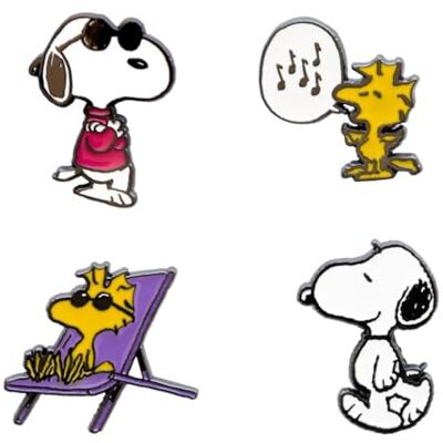 Grupo Erik Set Of 4 Pins Snoopy, Woodstock Enamel Pins, Cute Pin Badges Snoopy Gifts, Snoopy Merchandise, Snoopy Gifts For Women, Snoopy Decorations Grupo Erik Set Of 4 Pins Snoopy, Woodstock Enamel Pins, Cute Pin Badges Snoopy Gifts, Snoopy Merchandise, Snoopy Gifts For Women, Snoopy Decorations