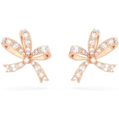 Swarovski Volta örhängen, rosettdesign, klara kristallörhängen i en rosé-guld pläterad miljö, från Volta Collection Swarovski Volta örhängen, rosettdesign, klara kristallörhängen i en rosé-guld pläterad miljö, från Volta Collection