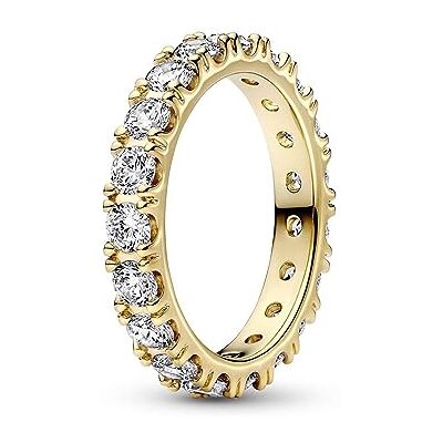 PANDORA Timeless Funkelnde Reihe Ewigkeits-Ring aus vergoldeter Metalllegierung mit Cubic Zirkonia, Gr. 50, 199679C03-50 PANDORA Timeless Funkelnde Reihe Ewigkeits-Ring aus vergoldeter Metalllegierung mit Cubic Zirkonia, Gr. 50, 199679C03-50