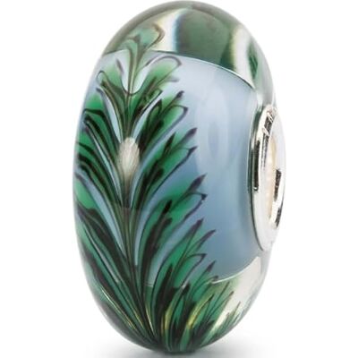 Trollbeads Vagnar ormbunke blomma pärla, Glas, 0 Trollbeads Vagnar ormbunke blomma pärla, Glas, 0