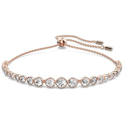 Swarovski Emily Armband, vita rundskurna kristaller i en roséguld pläterad miljö, från Emily Collection Swarovski Emily Armband, vita rundskurna kristaller i en roséguld pläterad miljö, från Emily Collection
