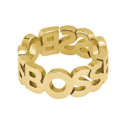 Boss Jewelry Kassy Collection ring i gult guld för män, 1580446M Boss Jewelry Kassy Collection ring i gult guld för män, 1580446M