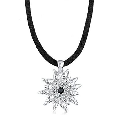 Elli halsband damhänge edelweiss med kristaller i 925 sterling silver, Kristall, swarovski kristall Elli halsband damhänge edelweiss med kristaller i 925 sterling silver, Kristall, swarovski kristall
