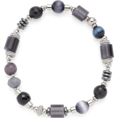 JEWELS BY LEONARDO Leonardo Jewels Armband Casoria für Damen aus Edelstahl und Tiger Eye in der Farbe Silber, Länge: 20 cm, 024304 JEWELS BY LEONARDO Leonardo Jewels Armband Casoria für Damen aus Edelstahl und Tiger Eye in der Farbe Silber, Länge: 20 cm, 024304