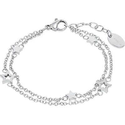 s.Oliver armband rostfritt stål tjej barn arm smycken, 14+2 cm, silver, stjärna, Kommer i smycken presentförpackning, 2027453 s.Oliver armband rostfritt stål tjej barn arm smycken, 14+2 cm, silver, stjärna, Kommer i smycken presentförpackning, 2027453