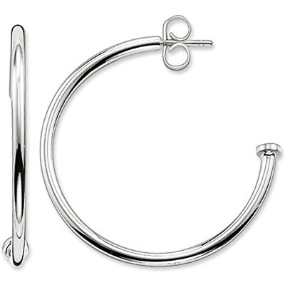 THOMAS SABO Karma Beads kvinnor klassiska ringörhängen guldpläterade 925 sterlingsilver 750 gult guld 3 cm höjd CR590 – 413 – 12, Sterlingsilver THOMAS SABO Karma Beads kvinnor klassiska ringörhängen guldpläterade 925 sterlingsilver 750 gult guld 3 cm höjd CR590 – 413 – 12, Sterlingsilver