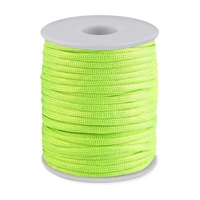 cyclingcolors 1 x Polypropylenrep 4 mm 25 m armband hänge smycken halsband låt stå med spets bälte dekoration sömnad, fluorescerande gul cyclingcolors 1 x Polypropylenrep 4 mm 25 m armband hänge smycken halsband låt stå med spets bälte dekoration sömnad, fluorescerande gul