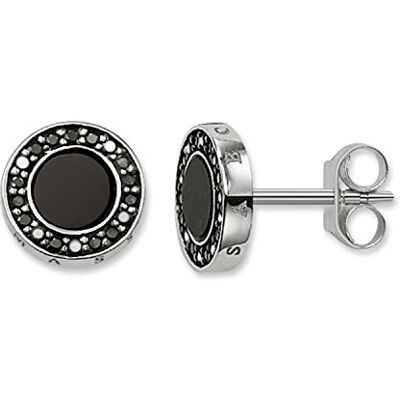 THOMAS SABO Boucles d'Oreilles Clous Pavé Classique Noir Argent Sterling 925 H1861-641-11 THOMAS SABO Boucles d'Oreilles Clous Pavé Classique Noir Argent Sterling 925 H1861-641-11