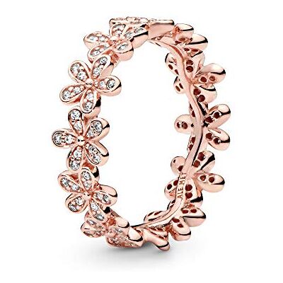PANDORA Garden tusensköna 14k roséguldpläterad ring med klar kubisk zirkonia, 48 PANDORA Garden tusensköna 14k roséguldpläterad ring med klar kubisk zirkonia, 48